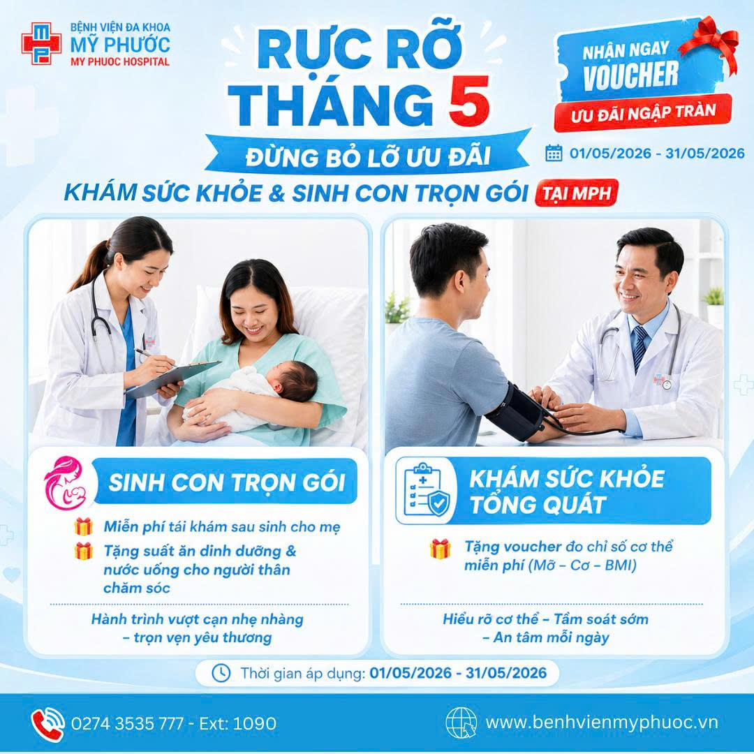 Rực rỡ tháng 5 – Ưu đãi khám sức khỏe tổng quát & sinh con trọn gói