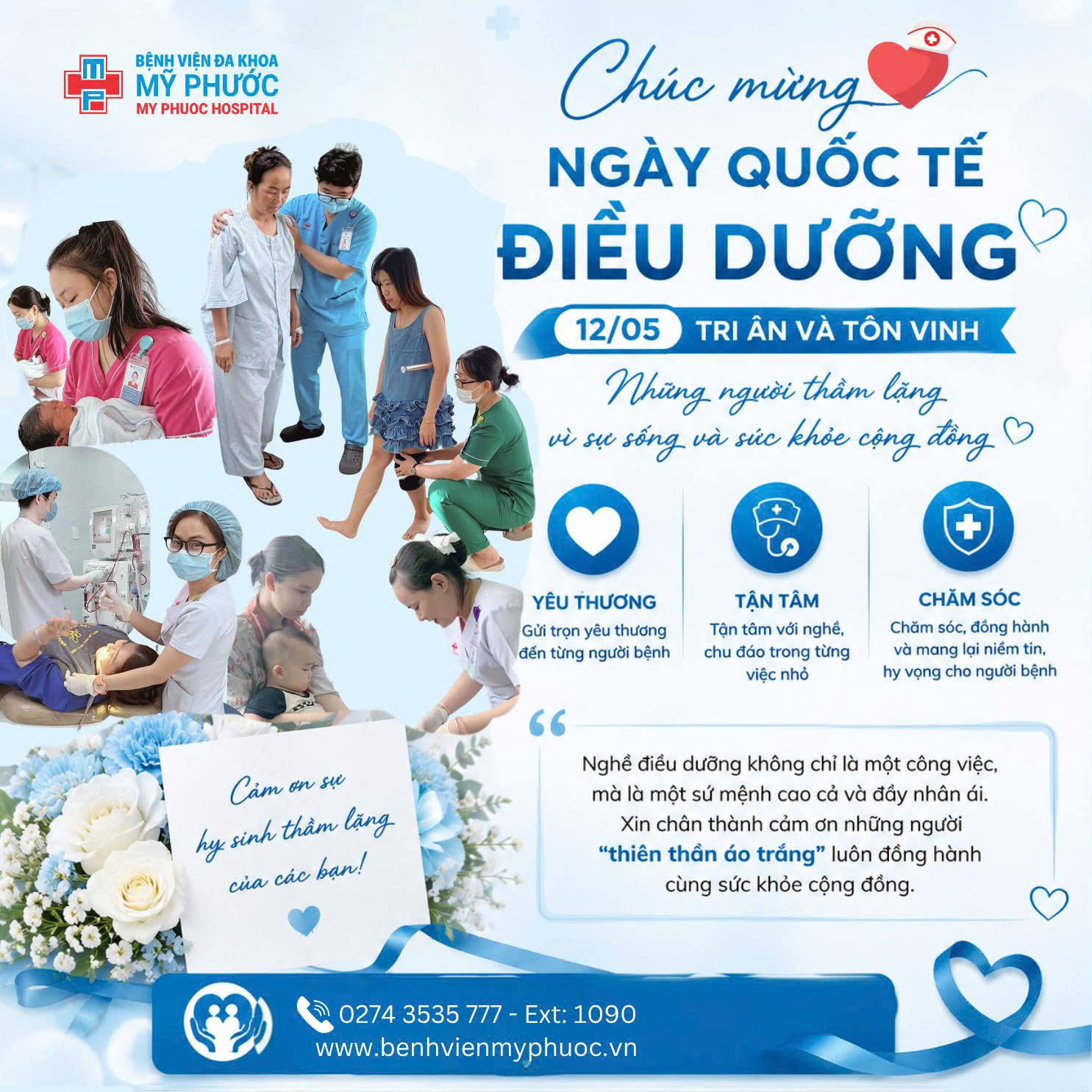 Chúc mừng ngày Quốc tế Điều dưỡng 12/05– những trái tim tận tụy ấm áp