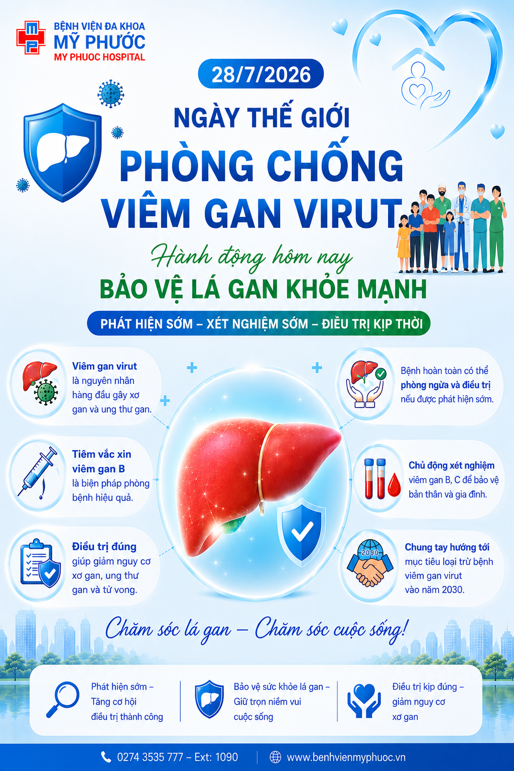 Hưởng ứng Ngày Thế giới Phòng, chống Viêm gan vi rút 28/7/2026