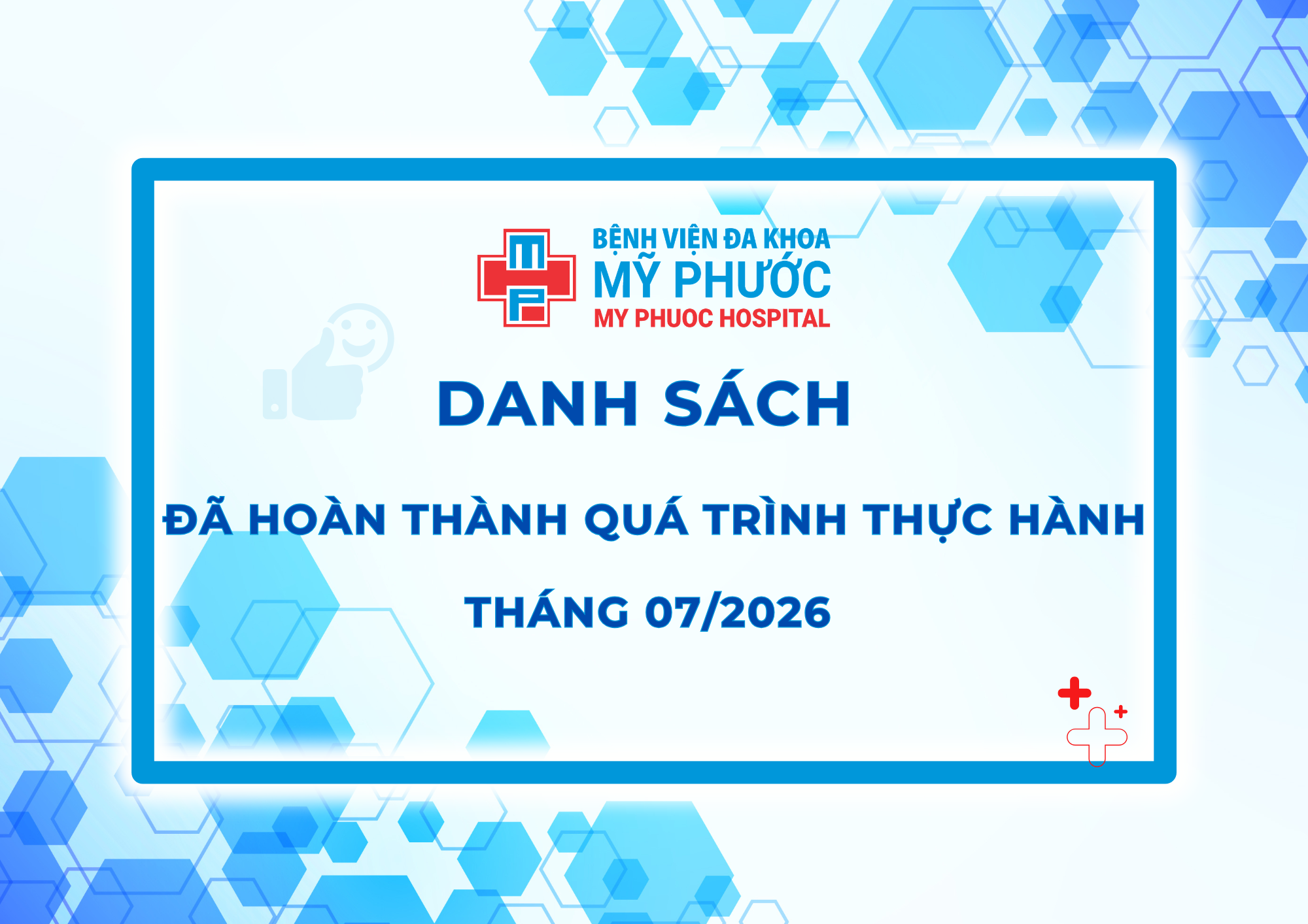 Danh sách học viên hoàn thành thực hành tháng 07/2026