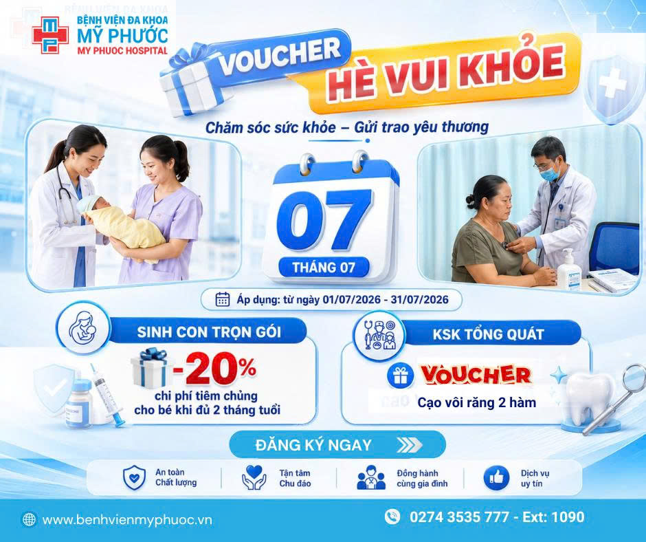 Tháng 7,  nhận ngay ưu đãi khi sinh con trọn gói và khám sức khỏe tổng quát 