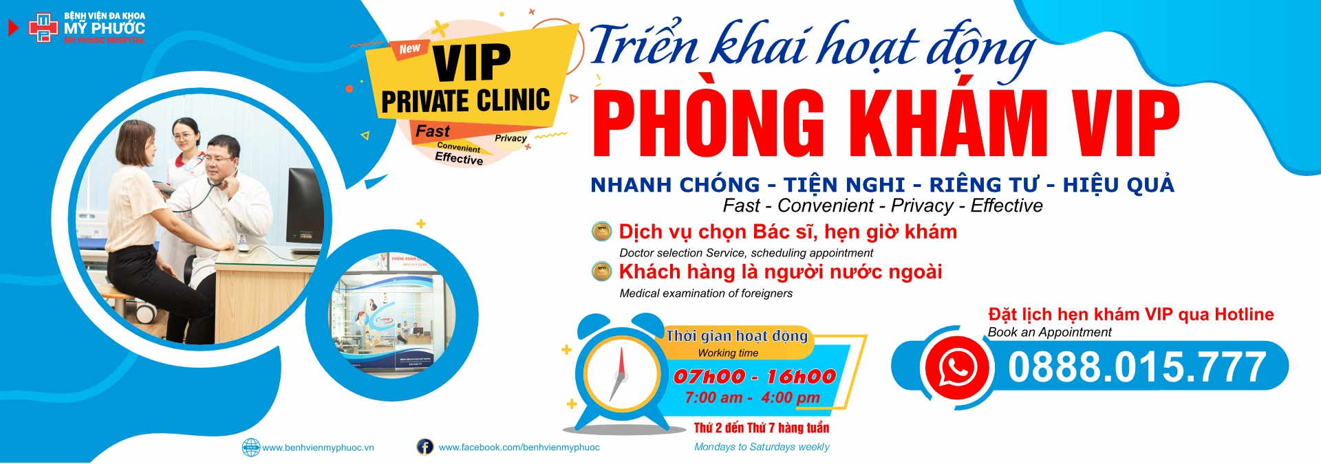 triển khai phòng khám vip