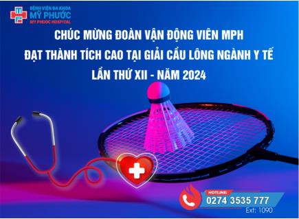 CHÚC MỪNG ĐOÀN VẬN ĐỘNG VIÊN MPH ĐẠT THÀNH TÍCH CAO TẠI GIẢI CẦU LÔNG NGÀNH Y TẾ LẦN THỨ XII - NĂM 2024