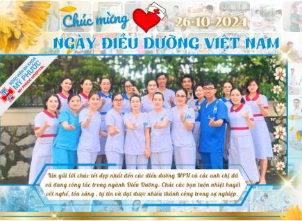 CHÚC MỪNG NGÀY ĐIỀU DƯỠNG VIỆT NAM 26/10/2024