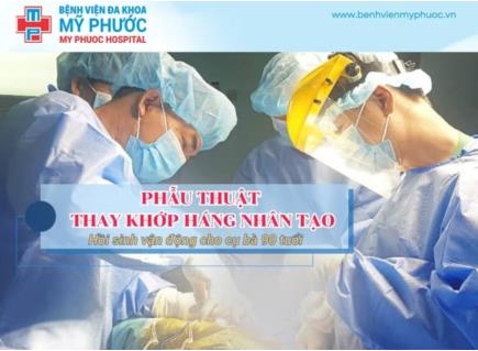 Cụ bà 90 tuổi hồi phục tích cực sau phẫu thuật thay khớp háng tại Bệnh viện Đa Khoa Mỹ Phước (MPH)