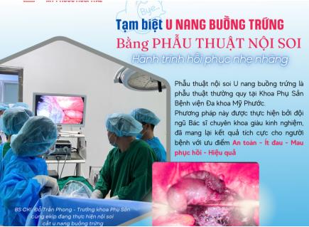 PHẪU THUẬT NỘI SOI U NANG BUỒNG TRỨNG – GIẢI PHÁP HIỆU QUẢ, ÍT XÂM LẤN 