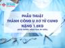 PHẪU THUẬT THÀNH CÔNG U XƠ TỬ CUNG NẶNG 1.6kg (KÍCH THƯỚC BẰNG THAI 20 TUẦN)
