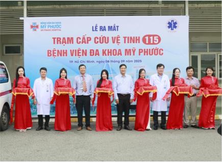 LỄ RA MẮT TRẠM CẤP CỨU VỆ TINH 115 - BỆNH VIỆN ĐA KHOA MỸ PHƯỚC 